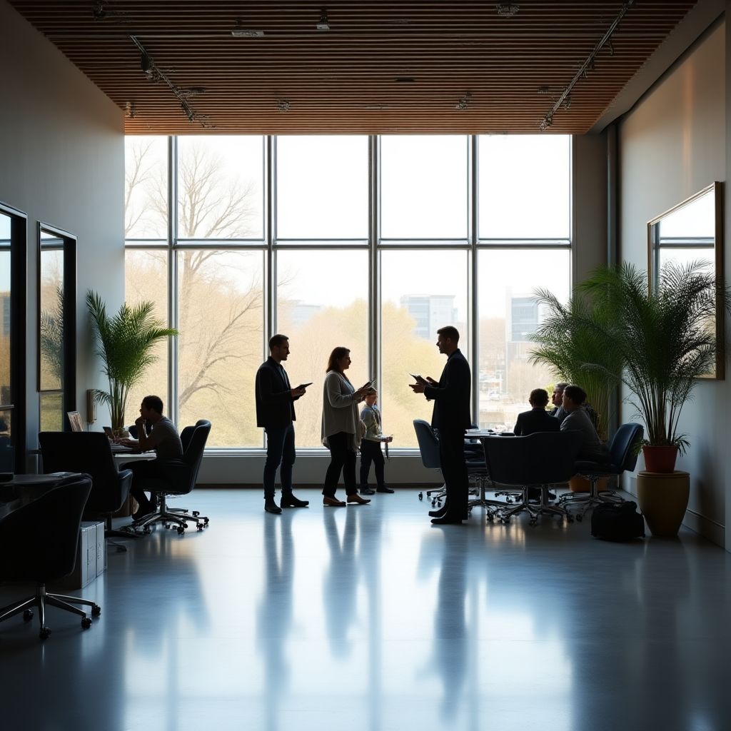 Modernes Büro von KompetenzPartner in Berlin